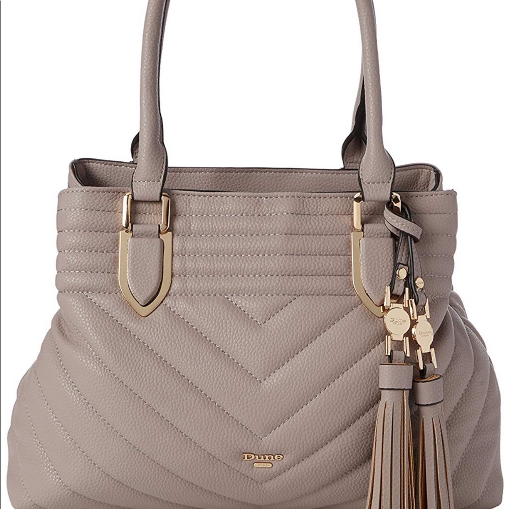Beautiful Dune Dkara Quilted Tote Bag NWOT